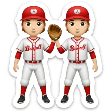 quiero dos equipos enemigos de baseball  sticker