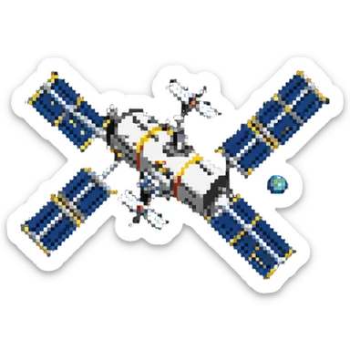 Tiangong orbital station in orbit sticker