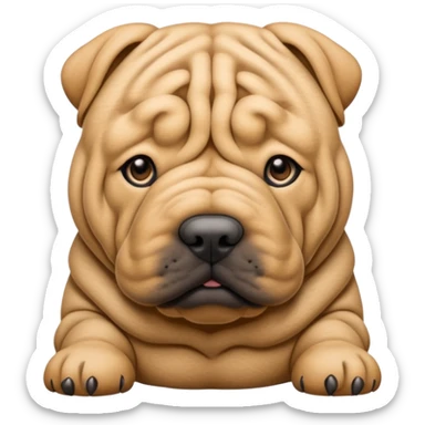 Chinese shar pei sticker