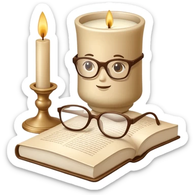 beige aesthetic objects like vase, book, pillow, glasses, and candle sticker