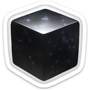 Metatron’s Cube obsidian  sticker