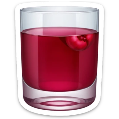 cranberry juice sticker