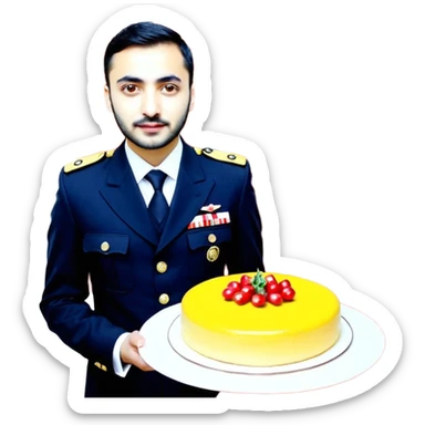 SARI SAÇLI SAÇININ YARISI SOLA DOĞRU DİĞERİNİN SAĞ TARAFTA AMA DÜZ DURAN KAHVERENGİ GÖZLÜ UZUN KİRPİKLİ BUĞDAY RENKLİ KIRMIZI ÜNİFORMALI BİR ERKEK ÇOCUK sticker