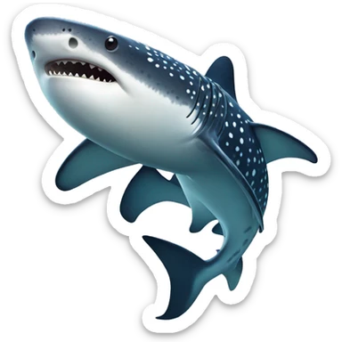 Whale shark sticker