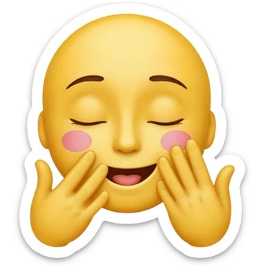 A classic yellow emoji face with closed eyes and a satisfied smile, kissing its fingertips (thumb and index finger) in the gesture of an Italian chef saying “Perfect!” or “Delizioso!”. The expression should look proud and pleased, as if the emoji just created something amazing. sticker