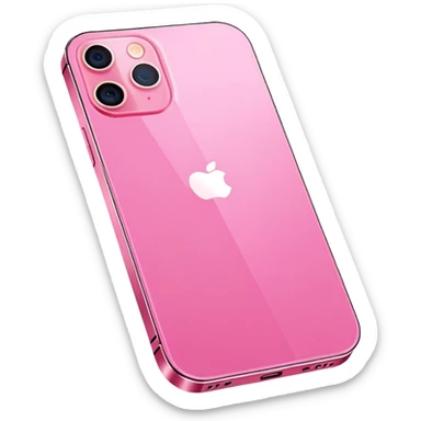 Pink iPhone 12 sticker