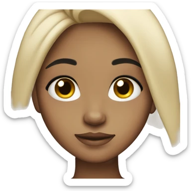 pretty black haired girl with light skin and freckles  sticker