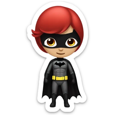 Batman with batwoman sticker