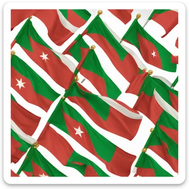 flags of Morocco and libia sticker