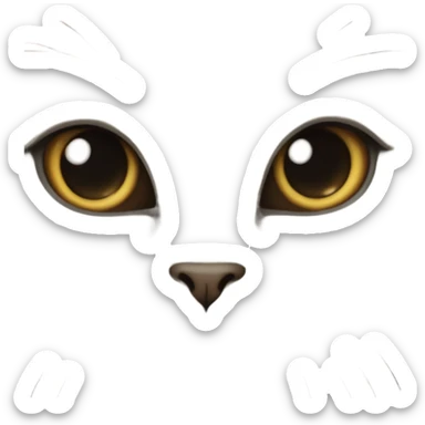 Big eyes cat sticker