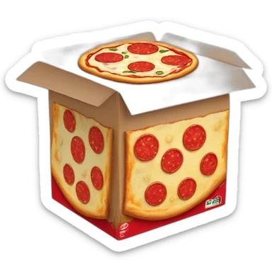 Pizza Hut box sticker