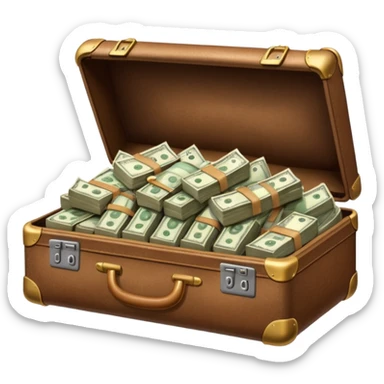 maleta con dinerp sticker