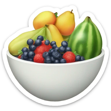 Fruit bowl sticker