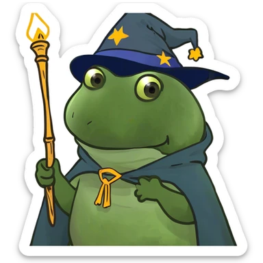bufo the magic wizard sticker