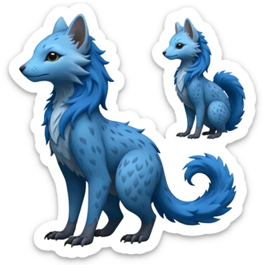 Modern Realistic Rare Fantasy Vernid-Trico-species by LiLaiRa full body sticker