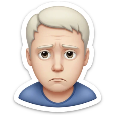 Most sad guy in the world  sticker
