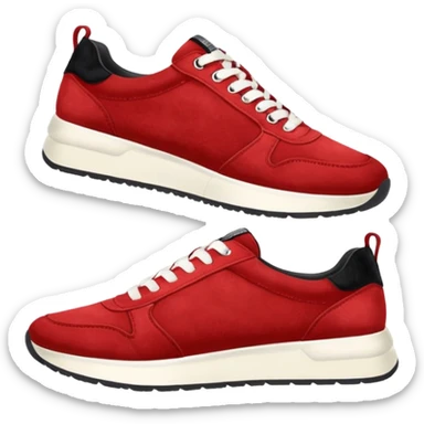 Red Suede Womens Steve Madden sneakers sticker