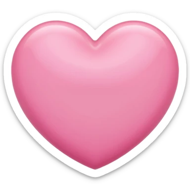 Heart pink with couqet sticker