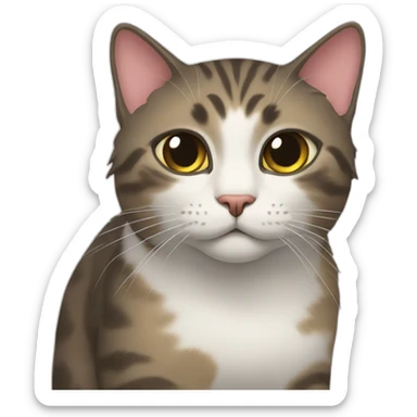 Cat splatch sticker