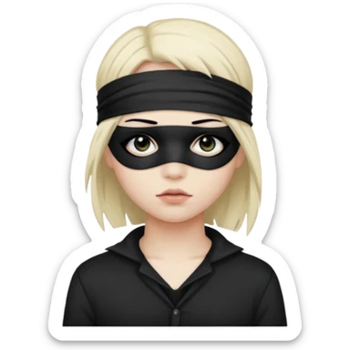 blindfolded emo sticker
