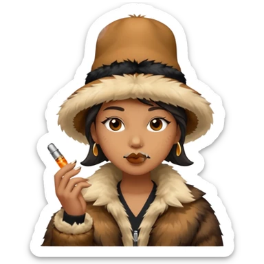 ai sasquash with a vape smoking sticker