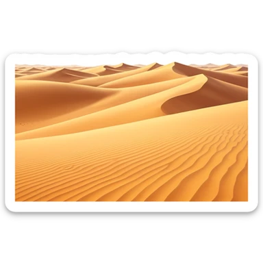 desert landscape background icon, golden sand dunes, soft sunlight, subtle wind trails, fantasy desert atmosphere, 3D cartoon style, mobile game background, clean composition, no characters, no buildings, no text, no watermark sticker