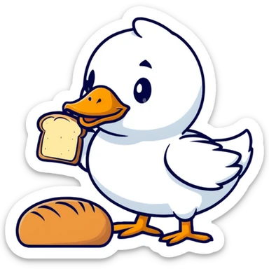 duck serving fresh gluten bread sticker