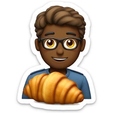 Croissant love  sticker