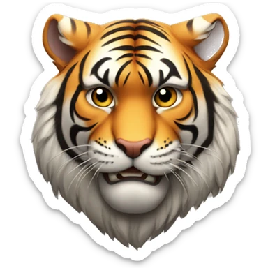 fierce tiger that charismatic sticker