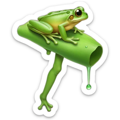 Leg of a frog sticker