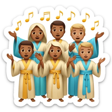 choir singing sticker