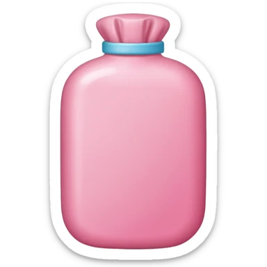a pink a hot water bottle  sticker