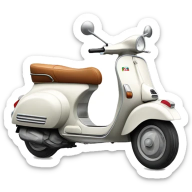 Italian Vespa motorcycle  sticker