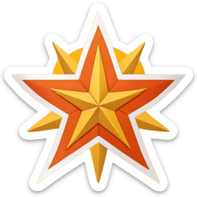 Native American Cherokee flag orange sticker