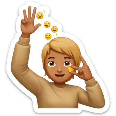 emoji dab sticker