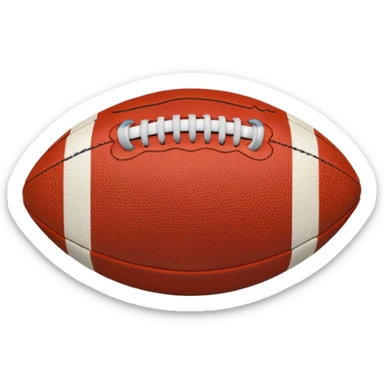 american football ball blue (#00A3E0) and red (#F9423A) sticker