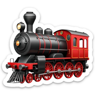 Vintage locomotive train express  sticker