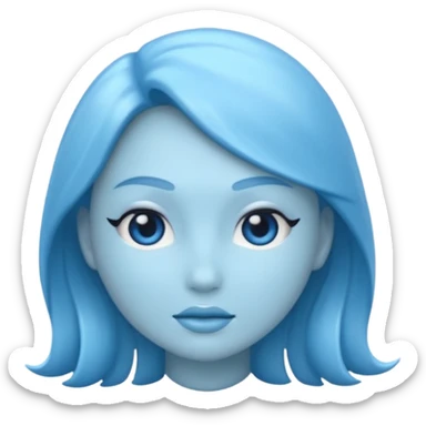 Make a blue siren emoji sticker