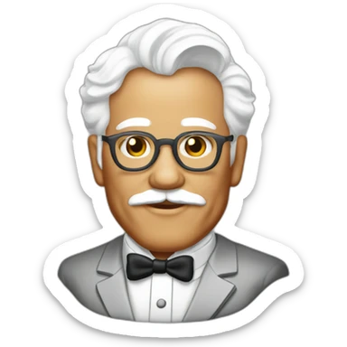 Colonel Harland Sanders sticker