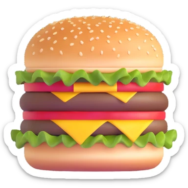 burger sticker
