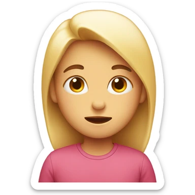 Shy face with hearts  sticker