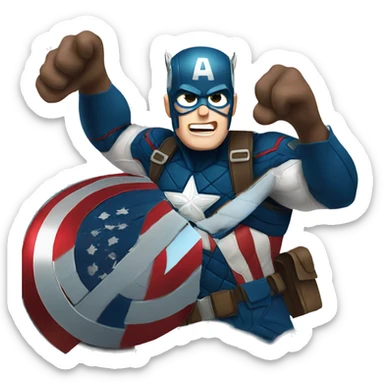 chris evans as captain america sticker