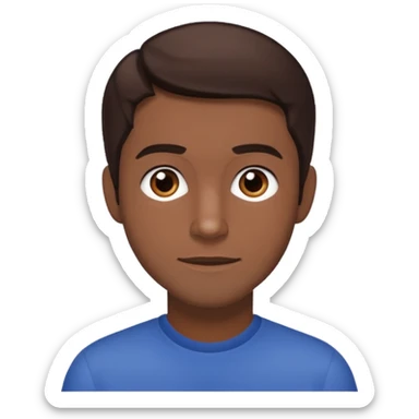 Keith Robinson with dark brown hair sticker