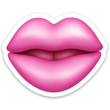 pink kiss sticker