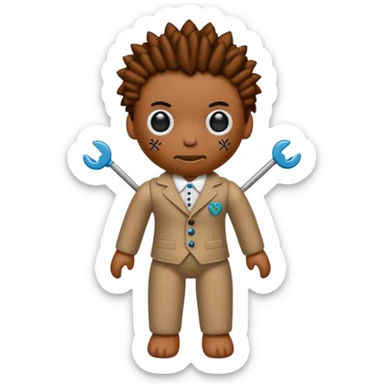 Emilio Voodoo doll  sticker