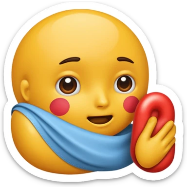 realistic butt with diarrhea smeared on it sticker