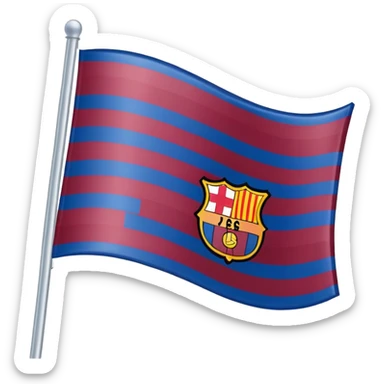 create a barca flag right now sticker