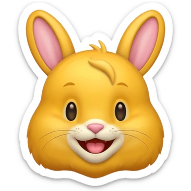 Honey Bunny from Looney Tunes with yellow fur sticker