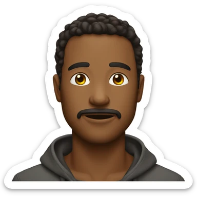 Creer moi un gars brun qui fait la gueule  sticker