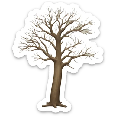 leafless tree sticker